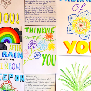 Write letters to self-isolating seniors.