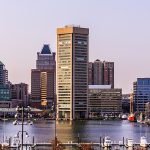 skyline of Baltimore City