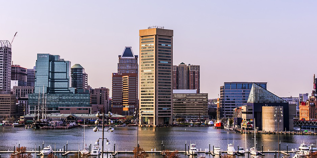 skyline of Baltimore City